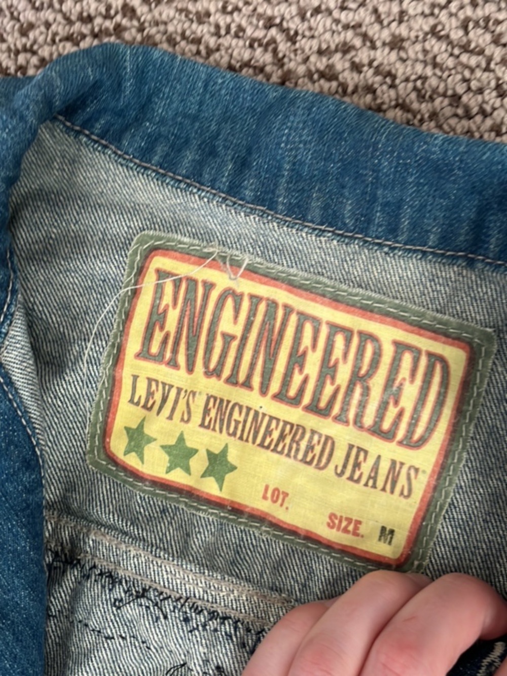 Levi’s vintage fringe jean vest - Picture 3 of 3